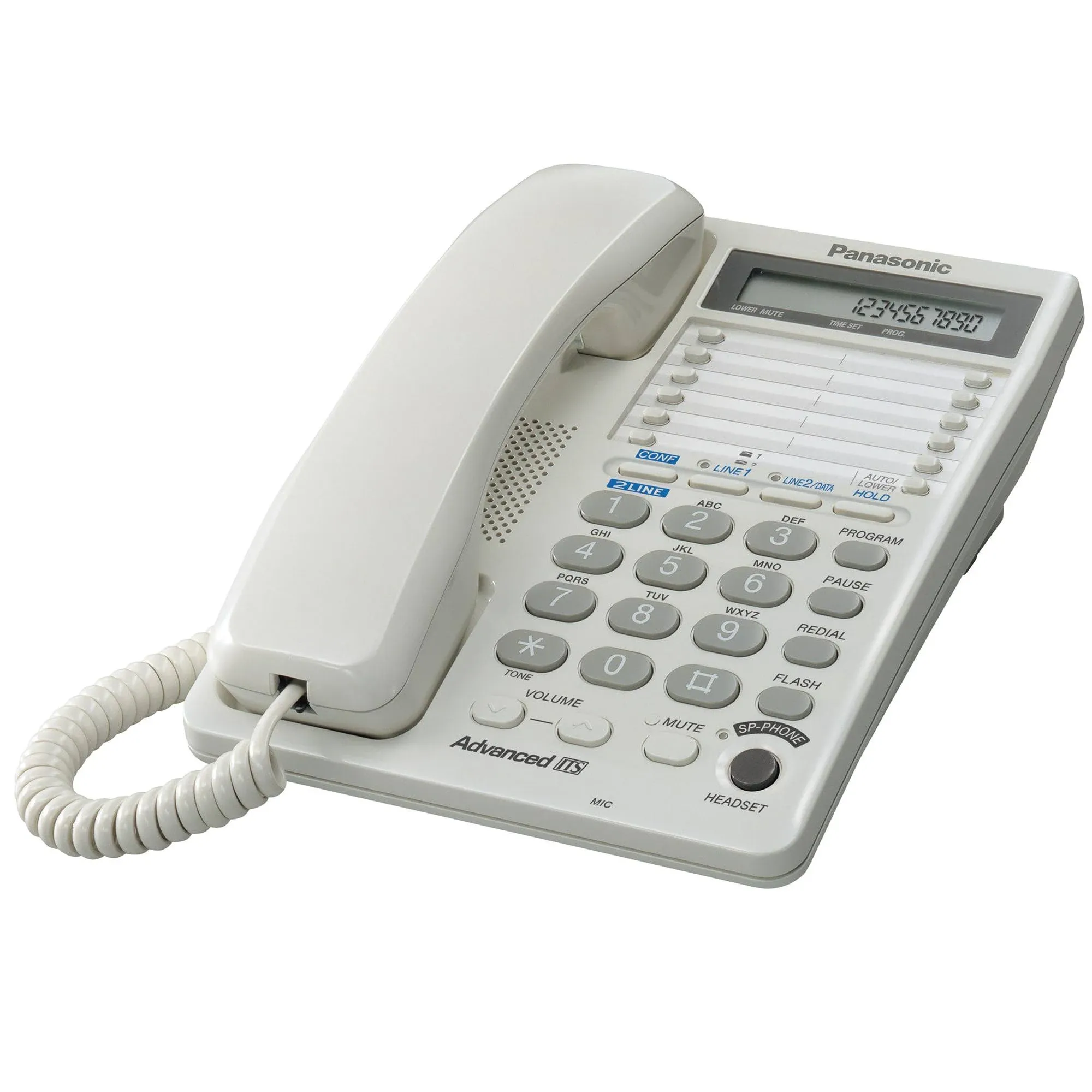 Panasonic Kxts208w 2line Integrated Phone System White