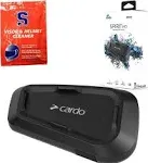 Cardo SPRT0002 Spirit HD Motorcycle Bluetooth Communication Headset - Single Pack, Black