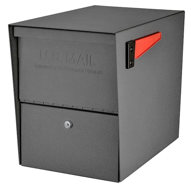 Mail Boss Package Master Locking Security Mailbox, Granite