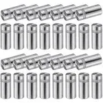 Favide 48 Packs Sign Standoff Screws Advertising Screws Stainless Steel Wall Standoff Mounts Glass Acrylic Nail for Glass Artwork and Sign Displays (1/2 x 1 Inch)