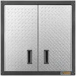 Gladiator 28 Gearbox Full-Door Garage Wall Cabinet with Shelf, Silver Tread