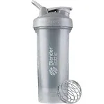 BlenderBottle Classic V2 Shaker Bottle Perfect for Protein Shakes and Pre Workout, 28-Ounce, Clear/Black