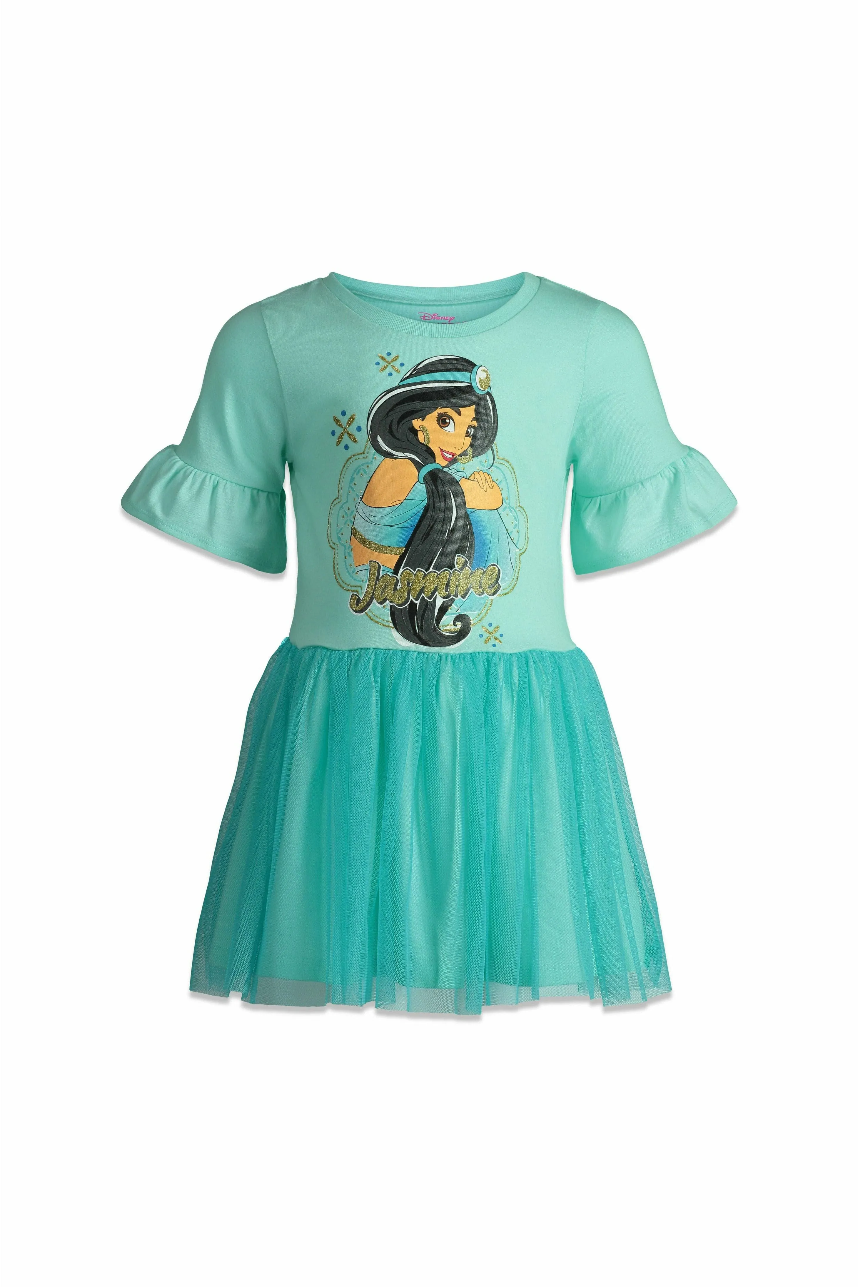 Disney Princess Frozen Lion King Little Mermaid Moana Girls Tulle Dress Toddler to Big Kid Sizes (2T - 10-12)