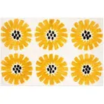 MacKenzie-Childs Painted Daisy Bath Rug