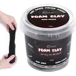 CALPALMY Moldable Cosplay Foam Clay (Black) – High Density and Hiqh Quality for Intricate Designs | Air Dries to Perfection for Cutting with A Knife