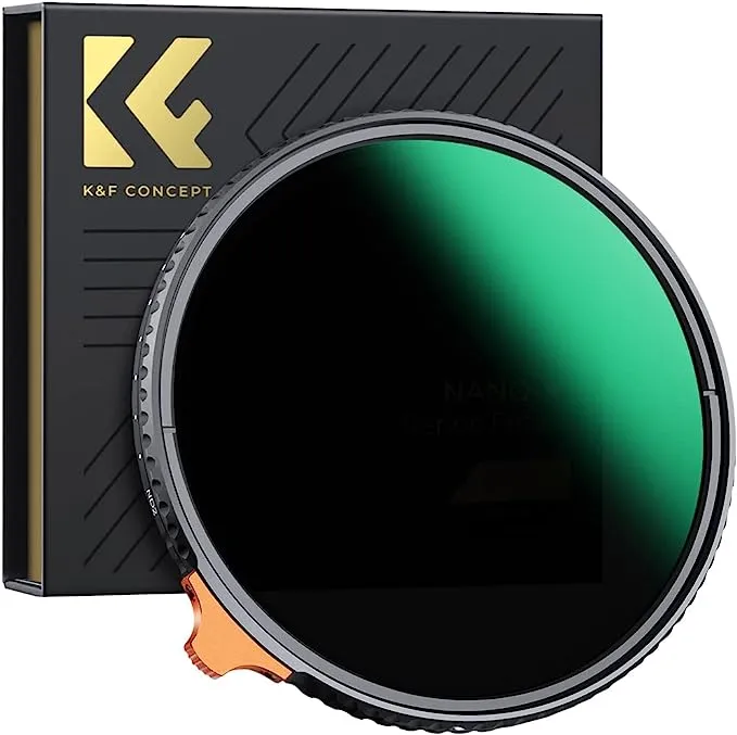 K&amp;F Concept 49-95mm Variable ND Filter ND2-ND400 Lens Filter Waterproof Nano-X