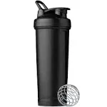 BlenderBottle Classic V2 Shaker Bottle Perfect for Protein Shakes and Pre Workout, 32-Ounce, Black