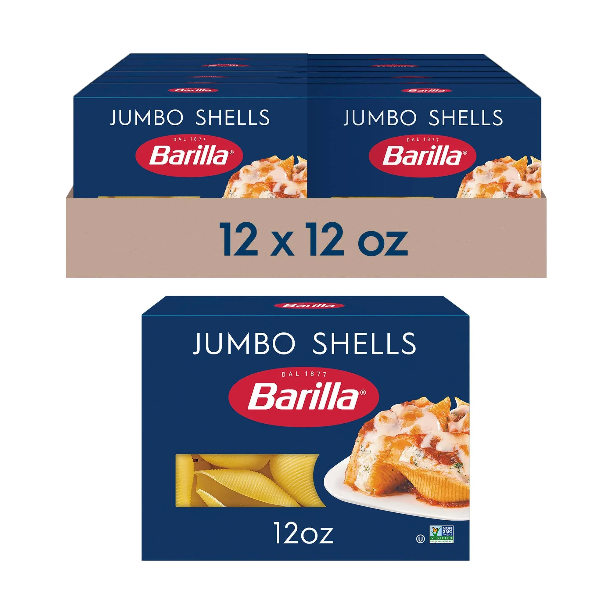 Barilla Shells, Jumbo - 12 oz