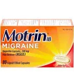 Motrin IB Migraine Liquid Filled Caps