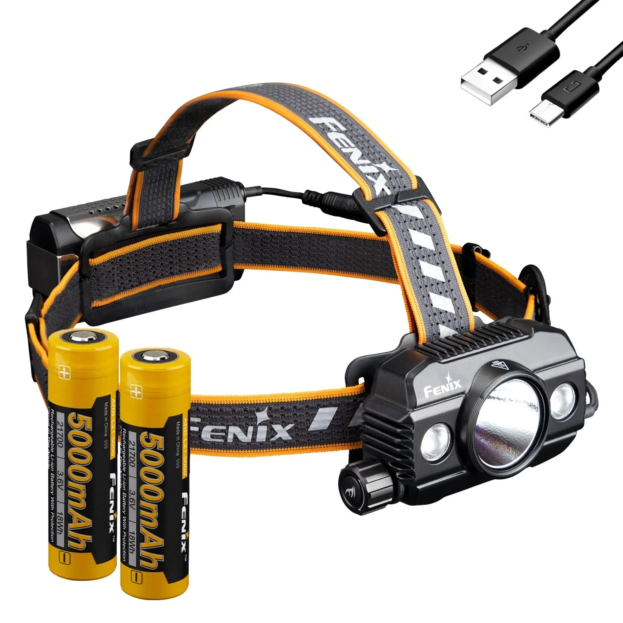 Fenix HP30R V2.0 HEADLAMP, 3000 Lumen Rechargeable Heavy-Duty with Spotlight ...