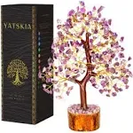 Amethyst Crystal Tree - Bonsai Trees, Balancing Tree, Crystal Gifts for Women, Crystal Tree for Positive Energy, Crytals and Gemstones, Good Luck Home Decor Tree of Life Seven Chakra Healing Stones