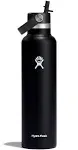 Hydro Flask 24 oz Standard Mouth Bottle (Black)