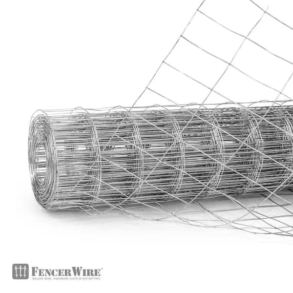 Fencer Wire 14 Gauge Galvanized Welded Wire Mesh Size 2 inch by 4 inch