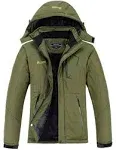 MOERDENG Men's Waterproof Ski Jacket Warm Winter Snow Coat Mountain Windbreaker Hooded Raincoat