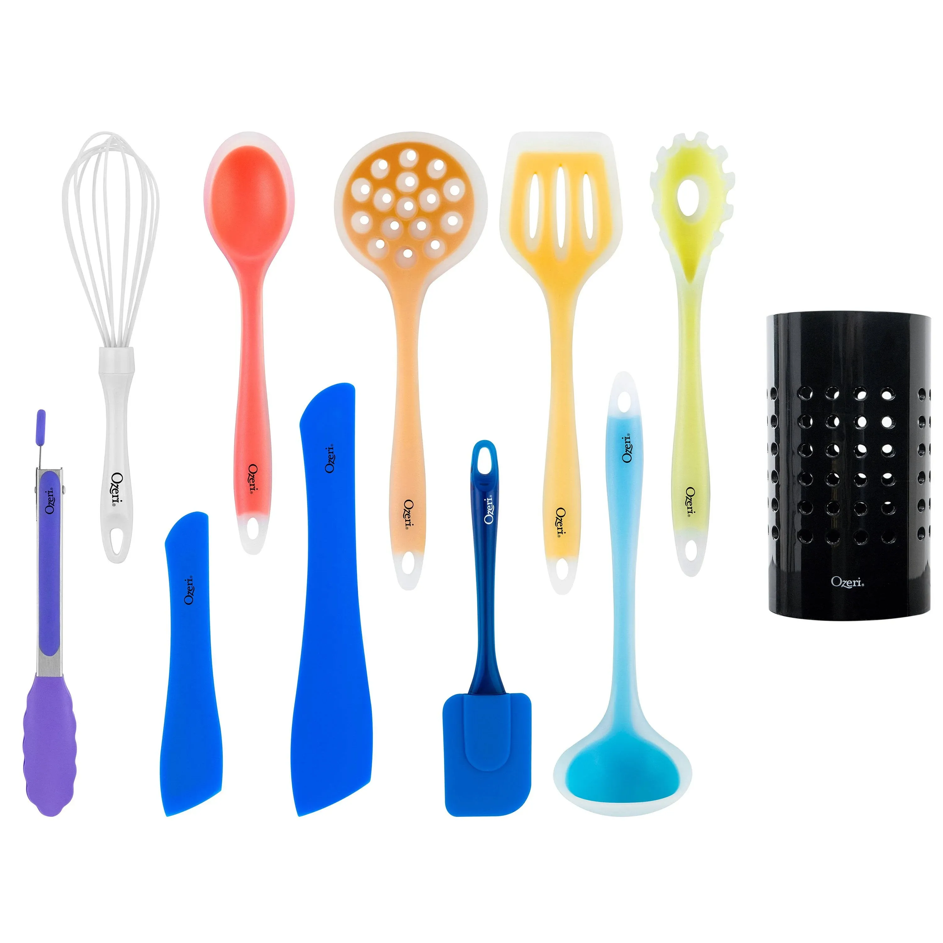 11-Piece All-in-One Silicone Kitchen Utensil Set, Multicolor + FREE SHIPPING