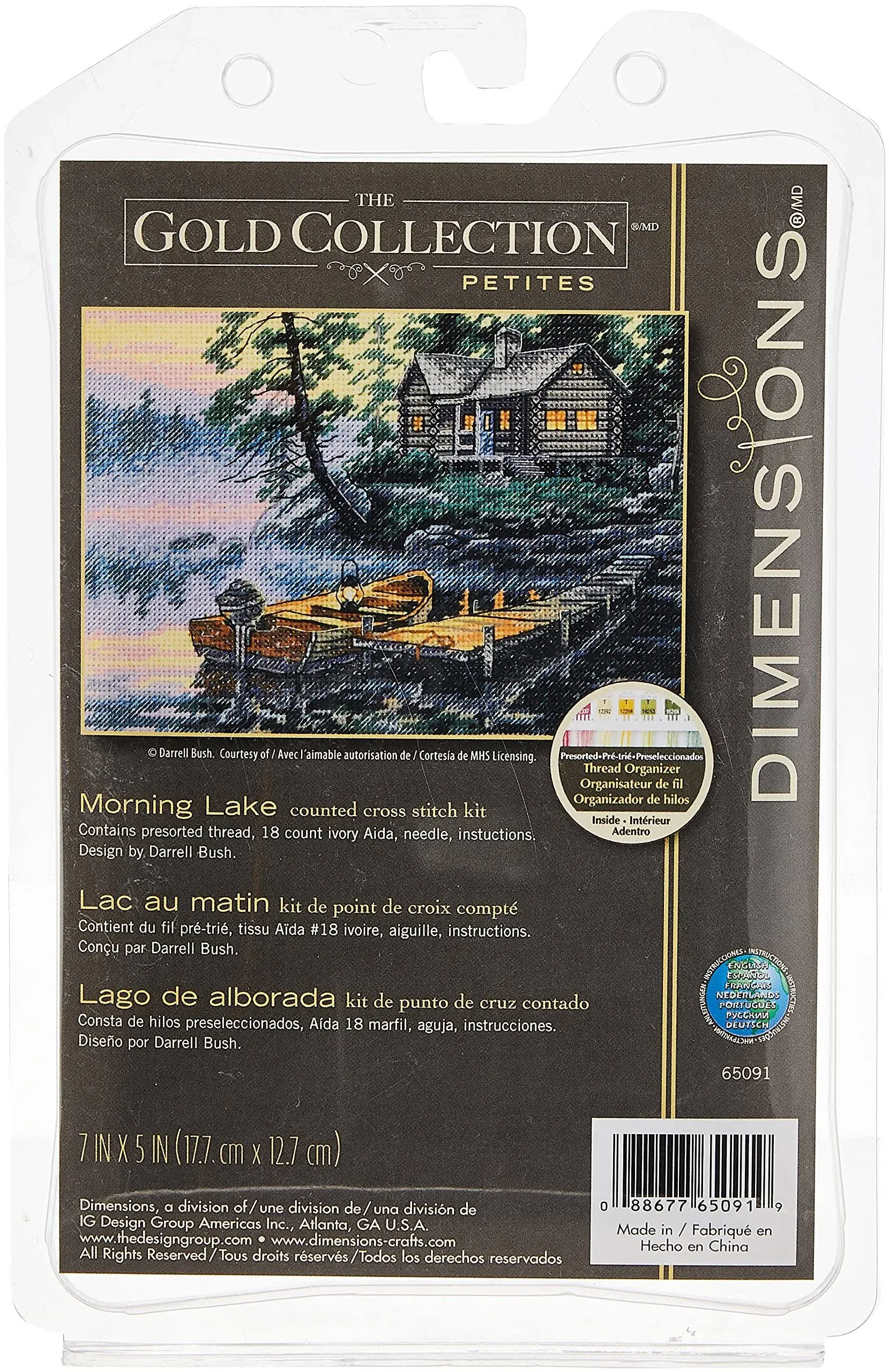 Dimensions Gold Petite Morning Lake Counted Cross Stitch Kit