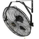 VEVOR Wall Mount Fan, 18 inch, 3-Speed High Velocity Max. 4150 CFM, Waterproof Oscillating Industrial Wall Fan, Commercial or