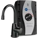 Insinkerator H250MBLK-SS HOT250 Instant Hot Water Dispenser System, Single-Handle 8.21 in. Faucet with 2/3-Gallon Tank Finish: Matte Black