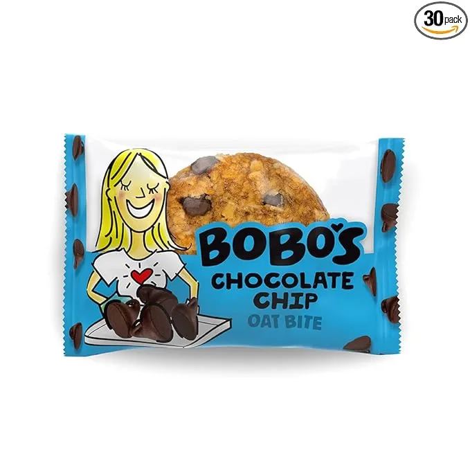 Bobo's Oat Bars Bites, All Natural (Original w Choc Chip, 1.3 Ounce Bites (Pack of 30))