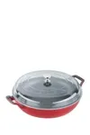 Shop Staub Cherry 3.5 Quart Glass Lid Brazier