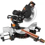 Wen MM1213 15 Amp 12 in. Dual-Bevel Sliding Compound Miter Saw with Laser