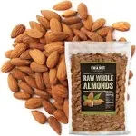 Raw Almond 48 oz (3 lb) | Natural | Whole | Batch Tested Gluten & Peanut Free | No PPO | Non-GMO | No Herbicide | Healthy Protein boost | Premium Quality | Try the difference!!