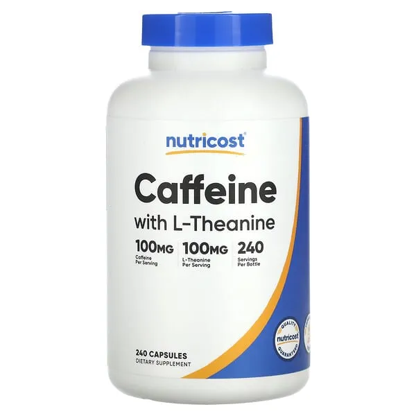 Nutricost Caffeine + L-Theanine Capsules