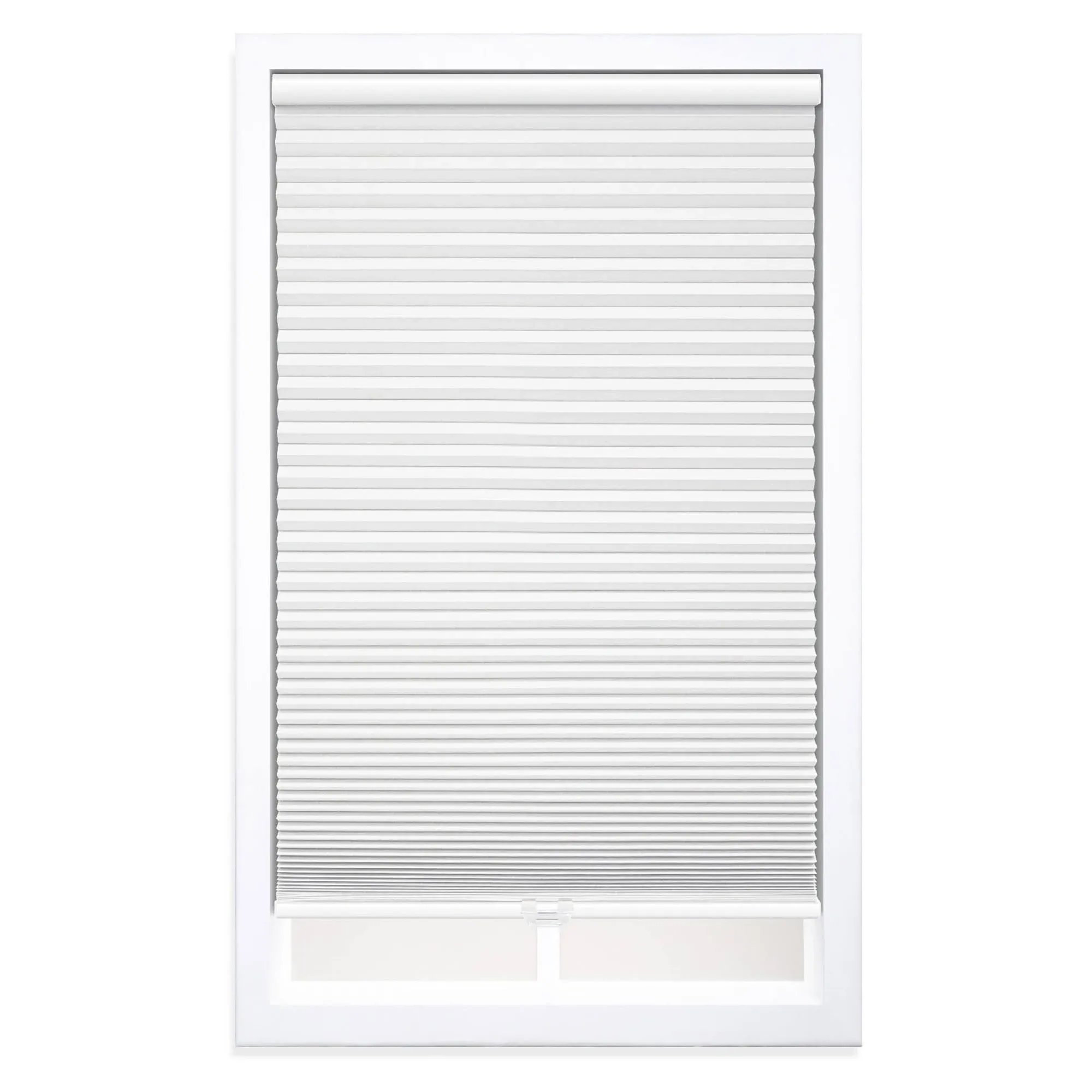 Allen + Roth 27-in x 64-in White Blackout Cordless Cellular Shade Polyester | 78755