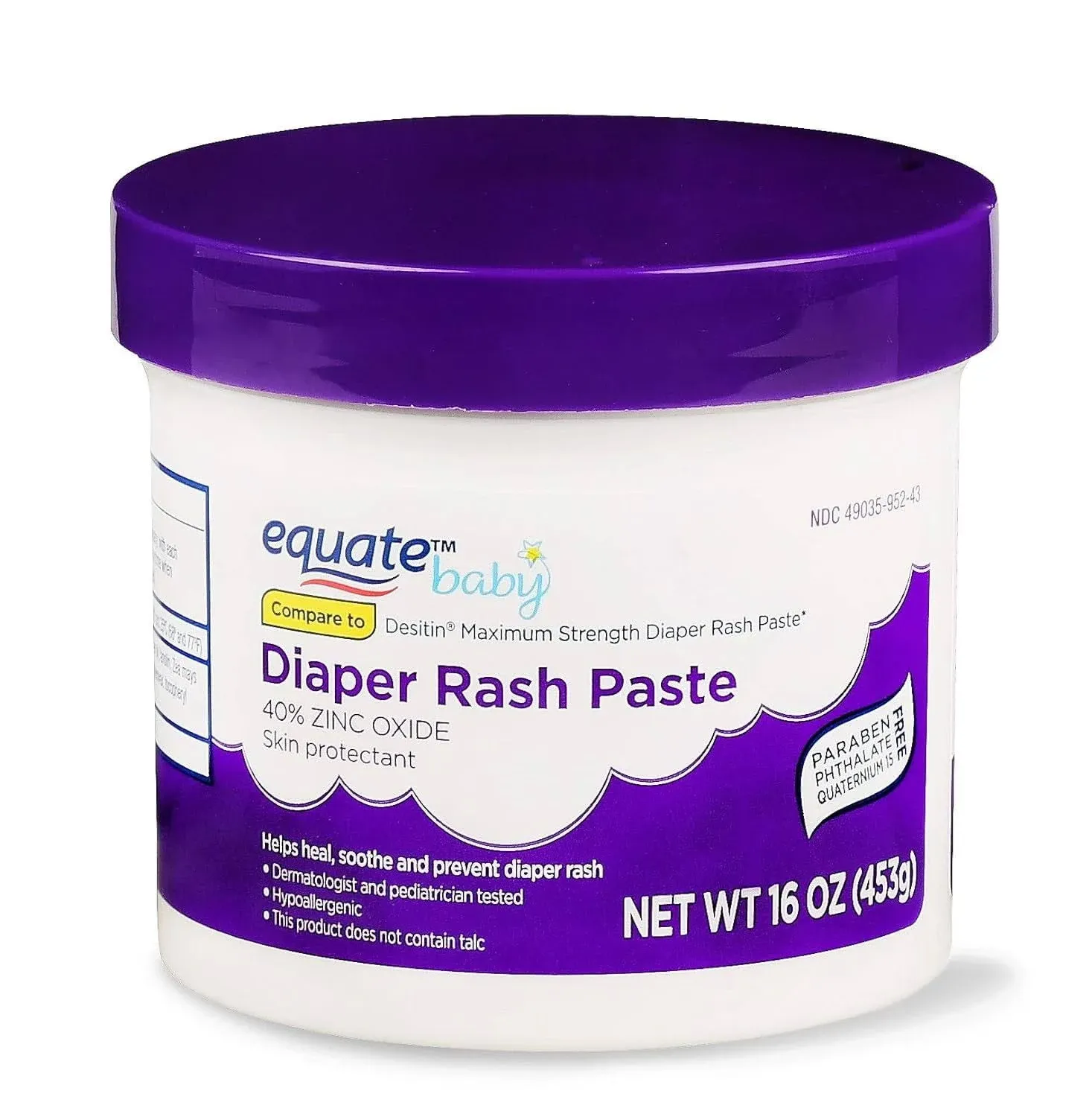 Equate Maximum Strength Diaper Rash Relief, 16 oz (Pack of 3)