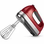 KitchenAid - 9-Speed Hand Mixer - Candy Apple Red