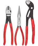 Knipex 002008US1 3-Piece Universal Pliers Set with Alligator Pliers