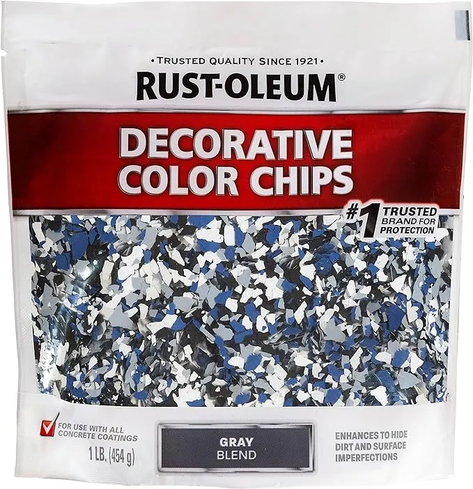 Gray Blend, Rust-Oleum Decorative Chips-301359, 1 lbs