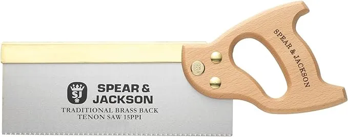 Spear & Jackson 9540B-91 Traditional Brass Back Tenon Saw, 10" x 15", Brown/Silver