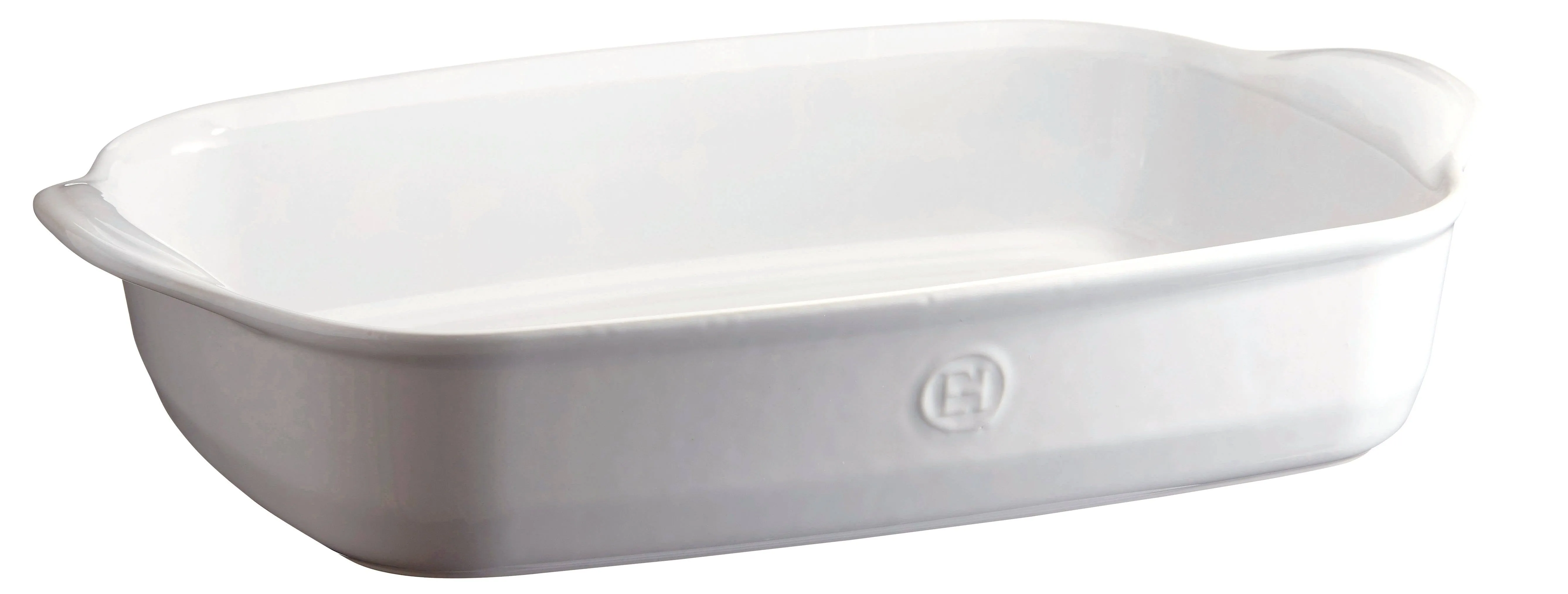 Emile Henry France Ovenware Ultime Rectangular Baking Dish, 16.5 x 10.6, Flour White