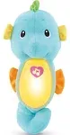 Fisher Price Seahorse Plush Blue Stuffed Animal Toy Lights Music Baby Soother