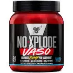 BSN N.O.-XPLODE Vaso Pre Workout Powder with 8g of L-Citrulline and 3.2g Beta-Alanine and Energy, Flavor: Razzle Dazzle, 24 Servings