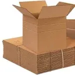 Multi-Depth Corrugated Boxes, 10" x 10" x 10", 25/Bundle