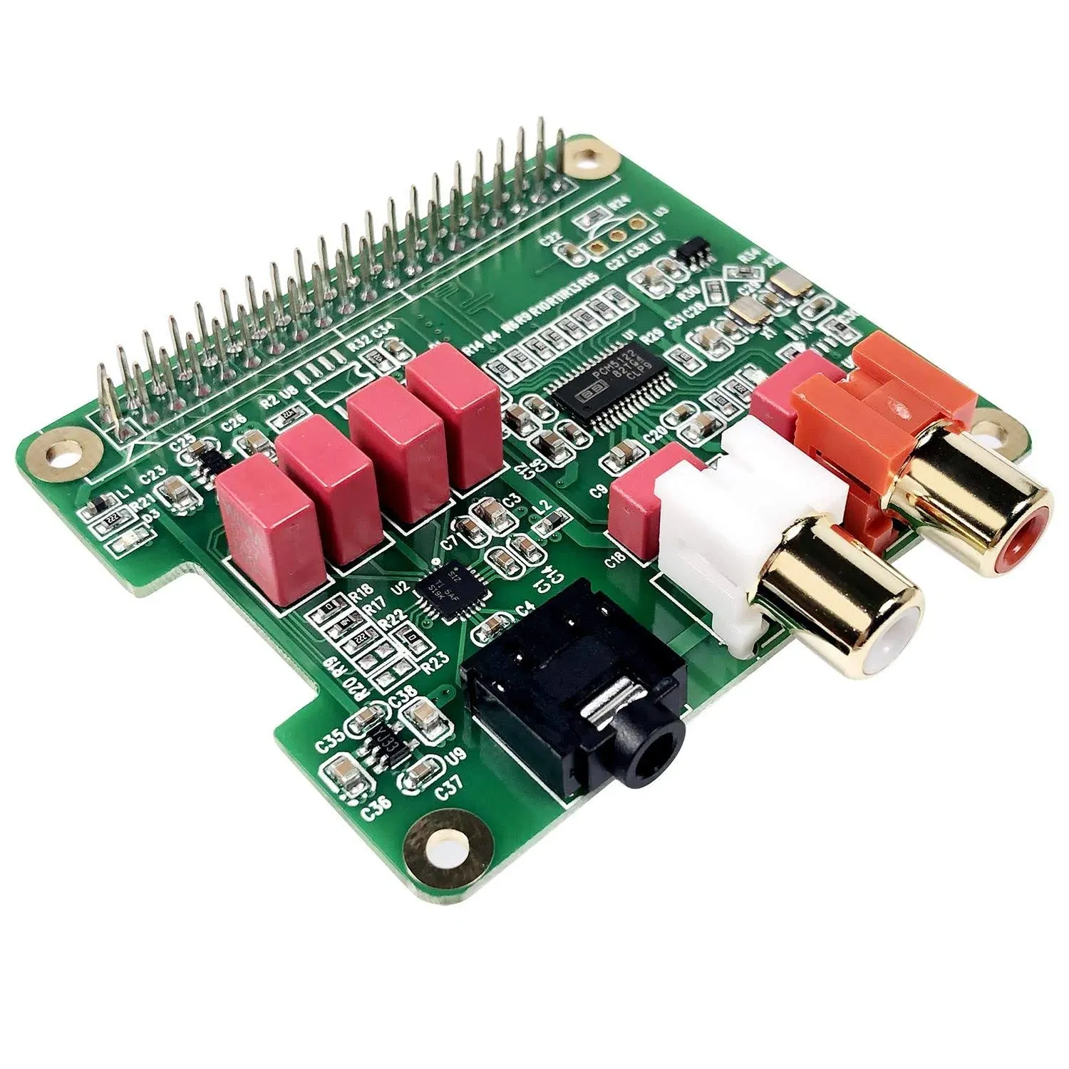 innomaker Raspberry Pi HiFi DAC Hat PCM5122 HiFi DAC Audio Card Expansion Board for Raspberry Pi 4 3 B Pi Zero etc. DAC Hat