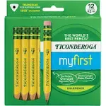 My First Short Triangular Wood-Cased Pencils, #2 HB Soft, Yellow, 36 Count