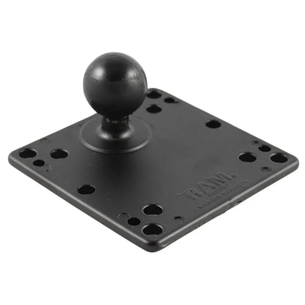 Ram Mount 4.75 inch Square Base with VESA (4 x 75mm) (4 x 100mm) Hole Patterns ...