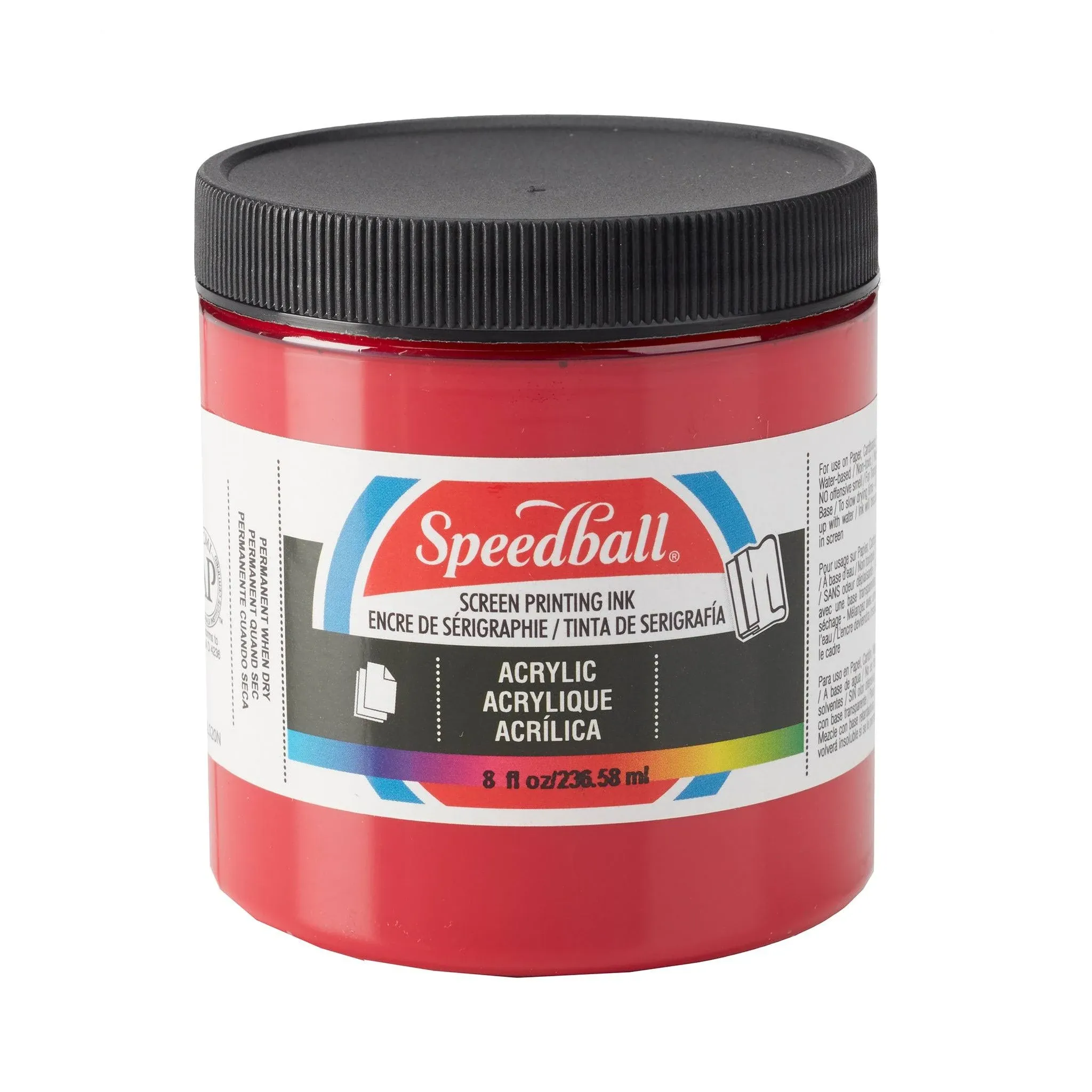 Speedball 8 oz. Acrylic Screen Printing Ink Dark Red