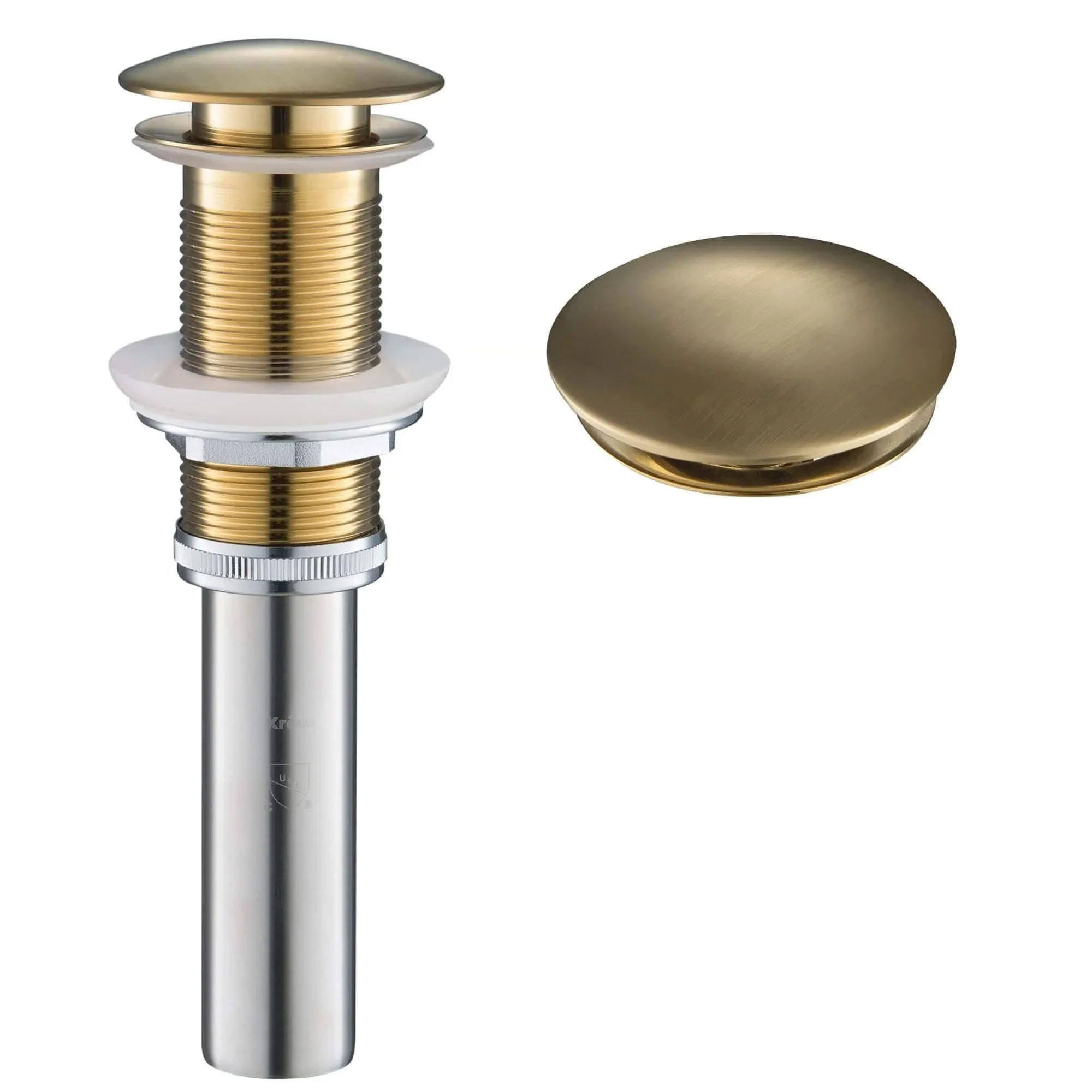 Kraus PU-10BG Pop-Up Drain for Bathroom Sink Brushed Gold