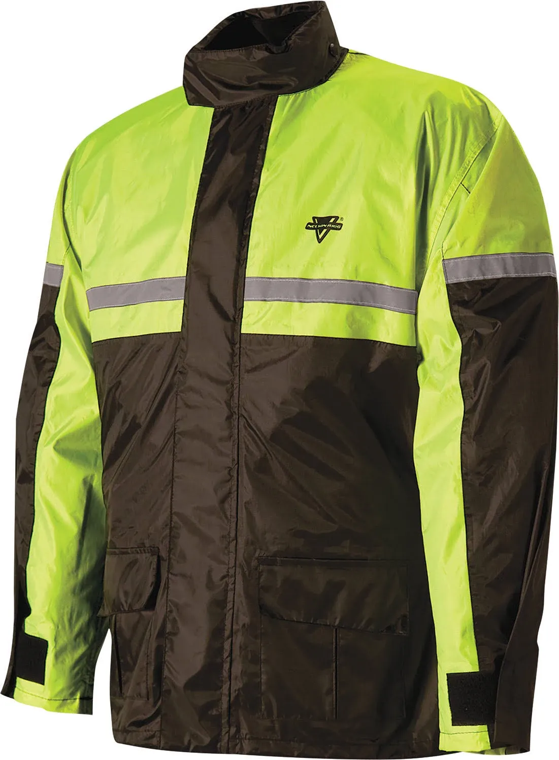 Nelson Rigg Stormrider Rain Suit; 100% Waterproof, Pants and Jacket Included with Reflective Striping (Hi-Vis Yellow/Black, 4X-Large)