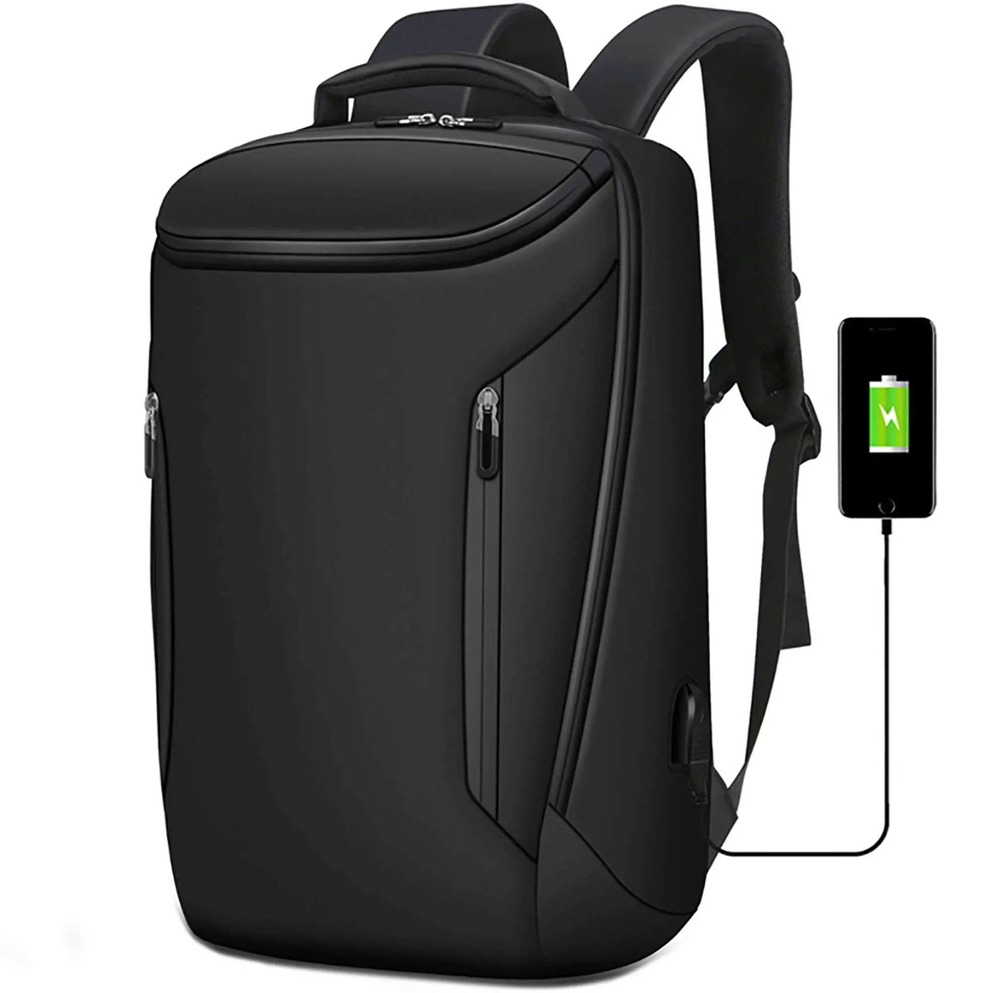 Anti-Theft Travel BackpackWater-<wbr/>Resistant 15.6 Inch Laptop Bag MR01_Black