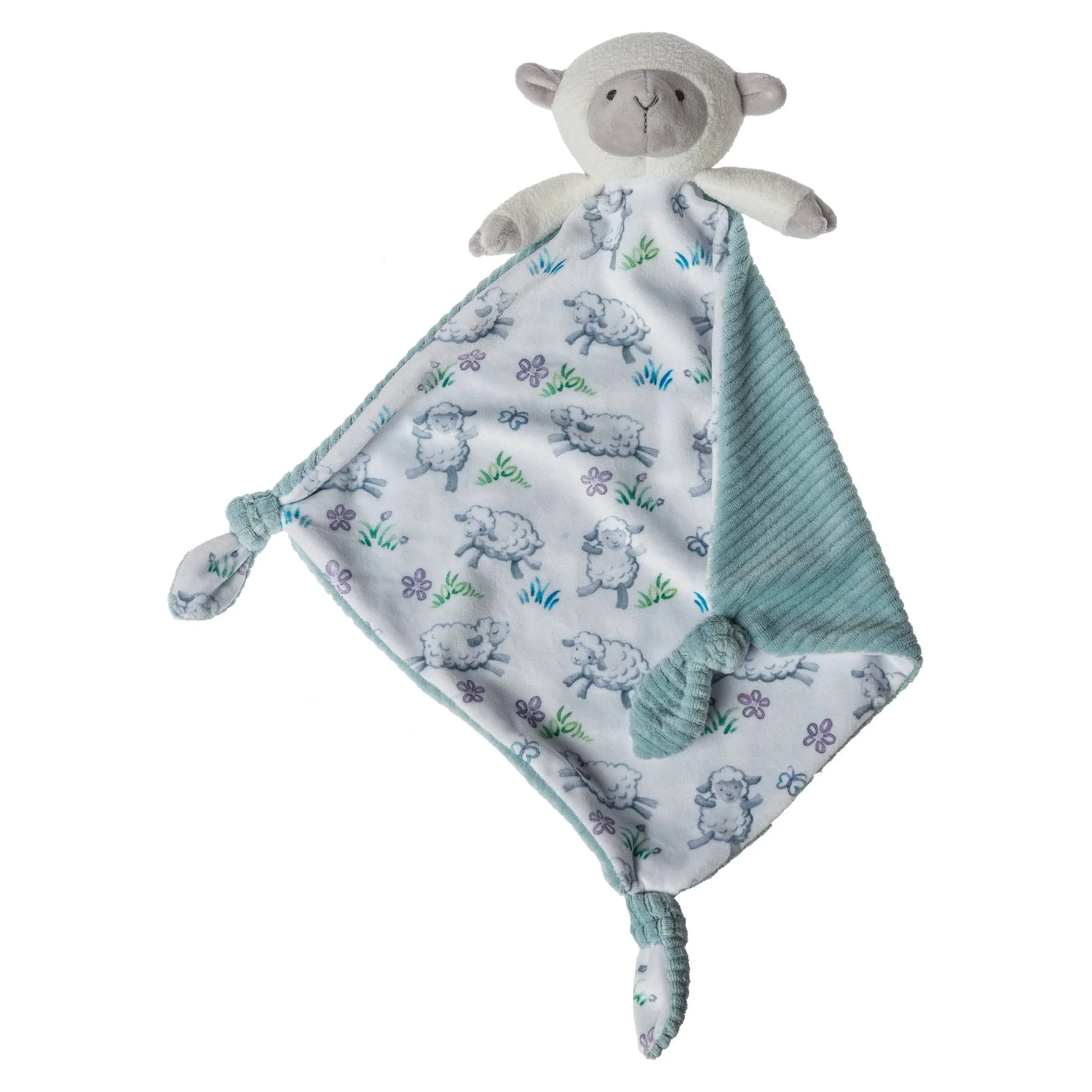 Mary Meyer Little Knottie Plush Toy, Lamb Blanket, 10&#034; x 10&#034;