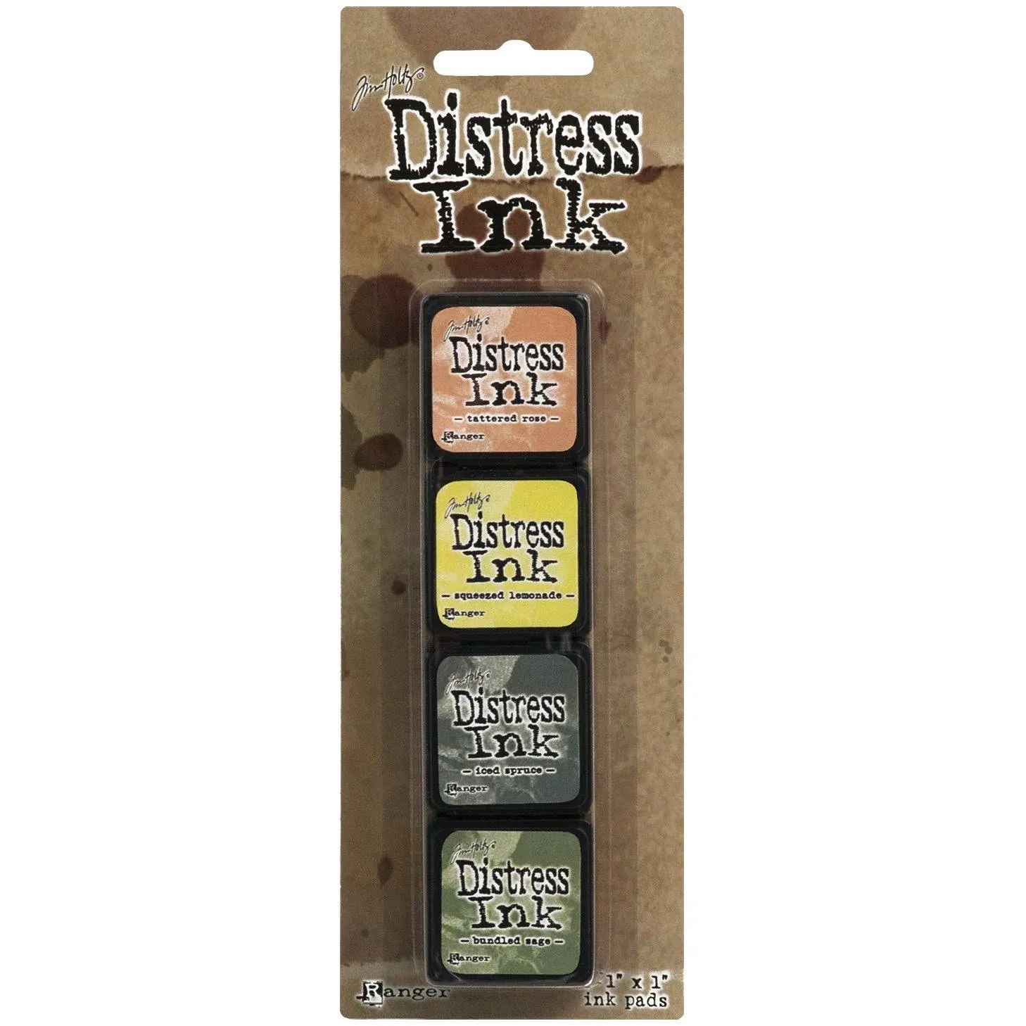 Tim Holtz Distress Mini Ink Pads 4/Pkg-Kit 10 TDPK-40408