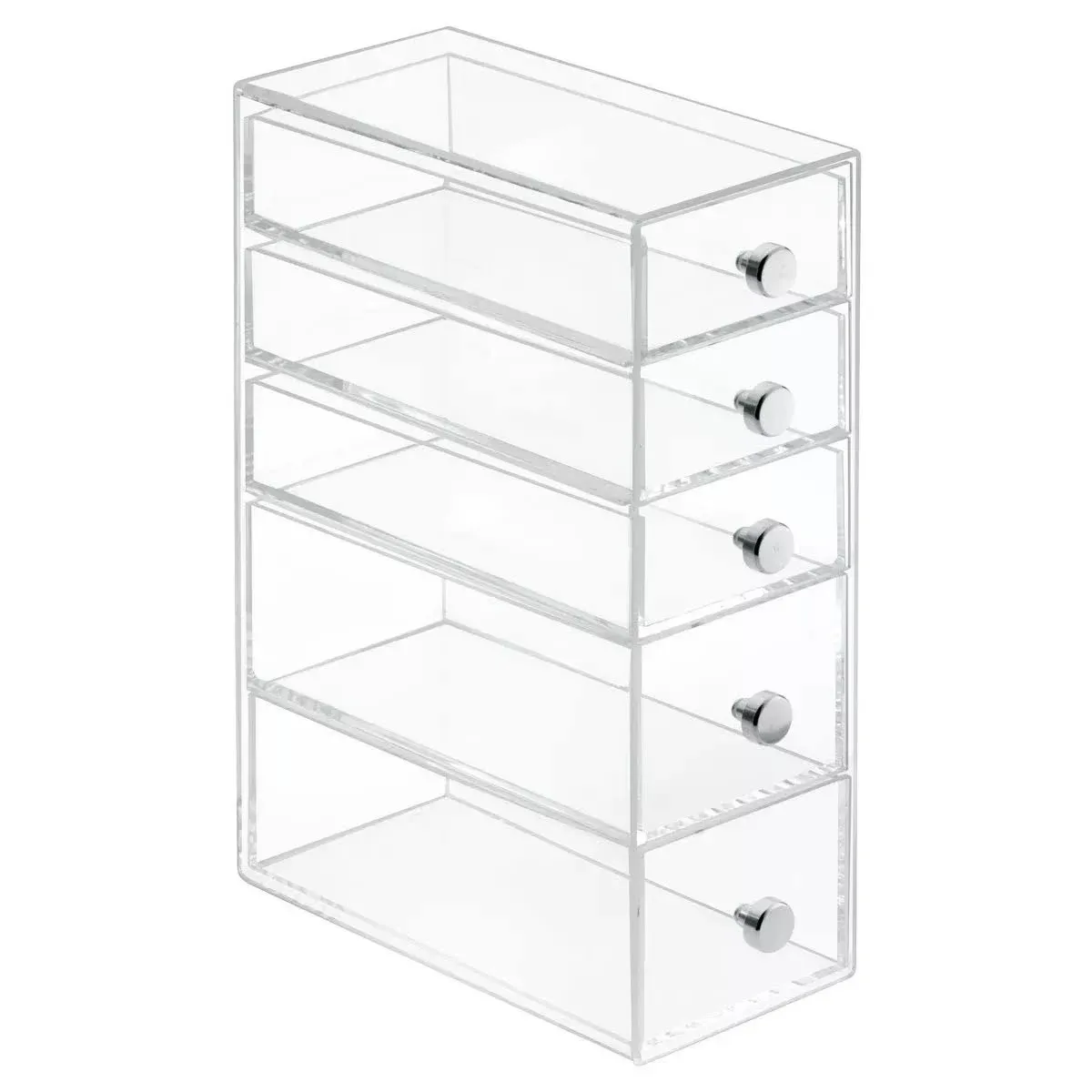 Interdesign Clarity 5-Drawer Cosmetic Organizer for Vanity Cabinet Perfect ...