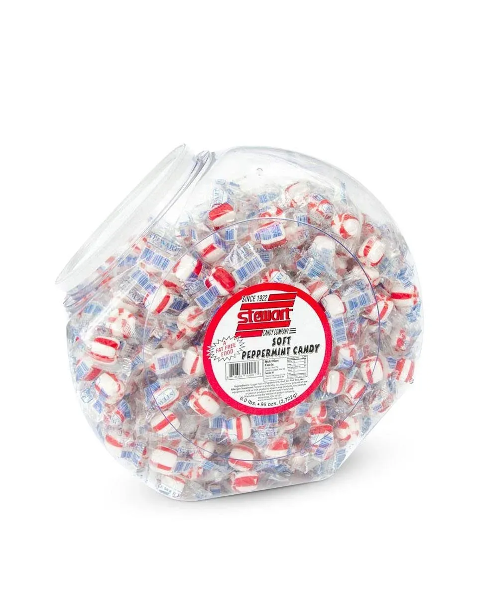 Stewart Candy Tub Soft Peppermint Candy for