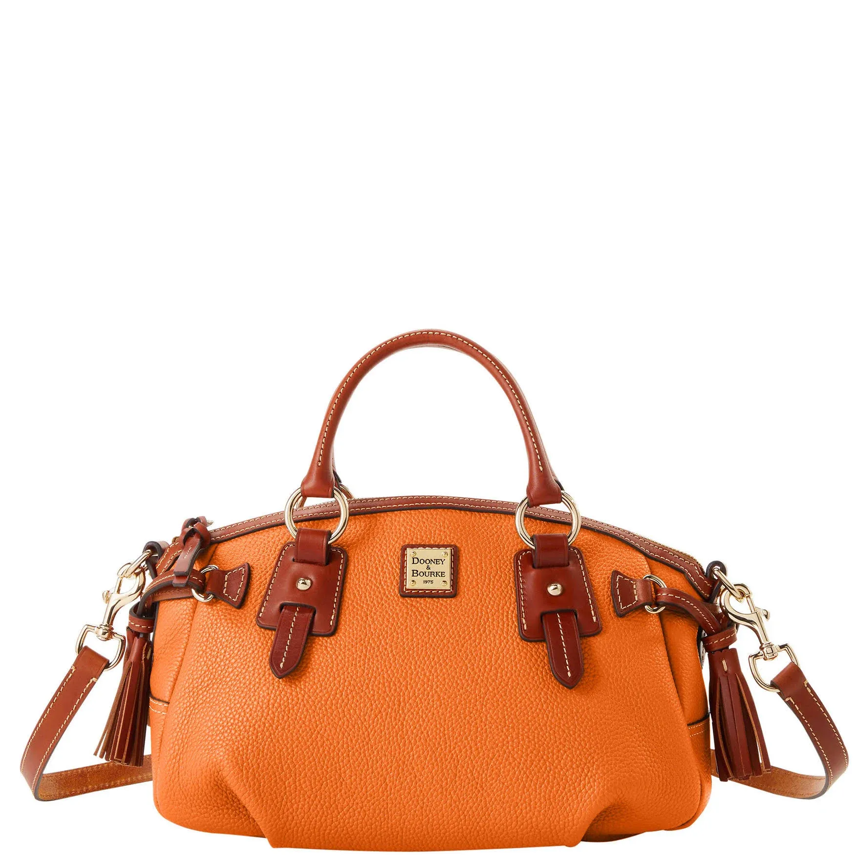 Dooney &amp; Bourke Pebble Grain Medium Mail Satchel - Clementine