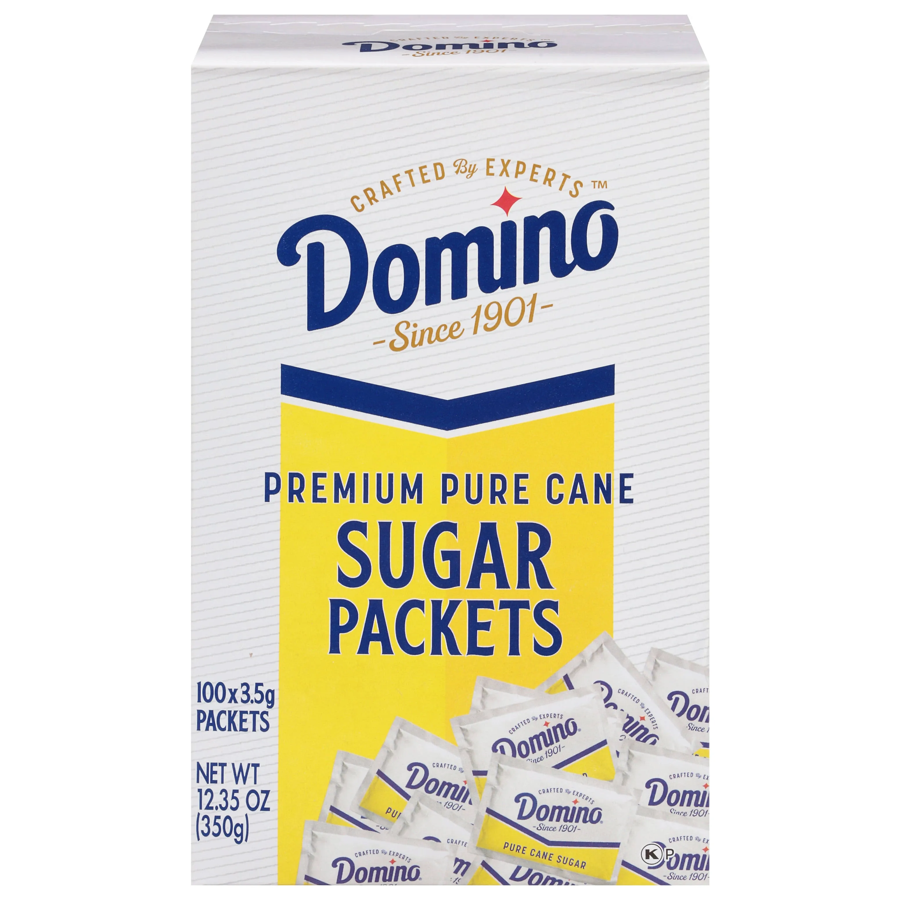 Domino, Premium Pure Cane Sugar Packets, 12.35 Ounce